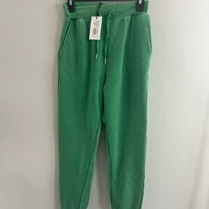 NEW‎ WeWoreWhat Jolly Green Fleece Joggers size XS